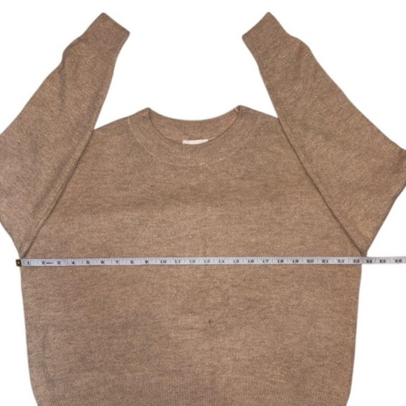 H&M Women’s Shimmery Metallic Soft Sweater Crewneck Size Small - Picture 9 of 9